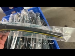 柔軟性 ブラック シリコン ワイパー ブレード 全天候耐久性 骨のないワイパー ブレード